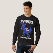 Rawr Het Drink Time Rex Dinosaur Trui (Voorkant volledig)