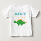 Rawr, I am Two, Schattigee dinosaurus voor baby's (Voorkant)