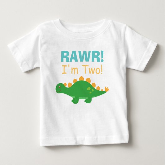 Rawr, I am Two, Schattigee dinosaurus voor baby's (Voorkant)