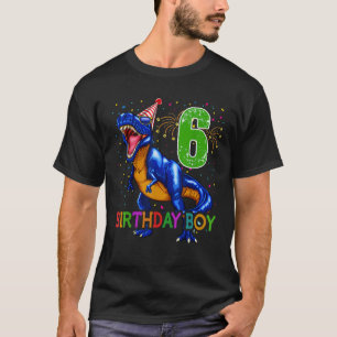 Rawr I m 6 6th Birthday Dinosaurs Boys Dinosaur Gi T-shirt