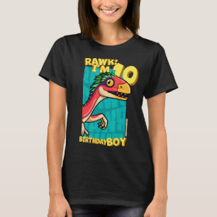 Rawr ik ben 10-jarige jongens 10e verjaardag Dino T-shirt