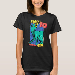 Rawr ik ben 10 meisjes op de tiende verjaardag Din T-shirt