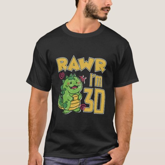 Rawr ik ben 30 t-shirt (Voorkant)