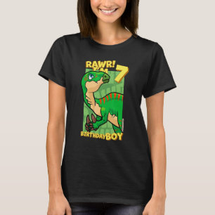 Rawr ik ben 7-jarige jongens 7e verjaardag Dino Ig T-shirt