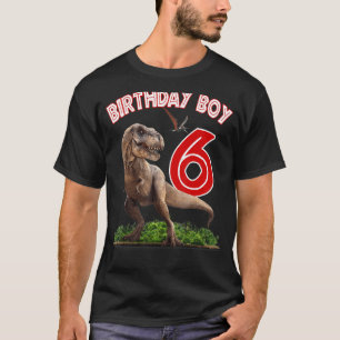 Rawr ik ben de 6de dinosaurussen van 6 jaar oud. t-shirt