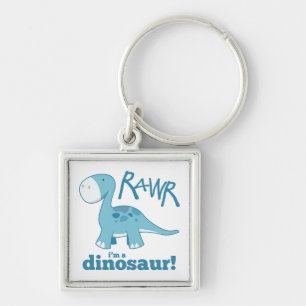 RAWR Ik ben Dinosaur Diplodocus Premium Sleutelhan Sleutelhanger