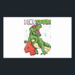 Rawr ik ben een Dinofour 4th Birthday Dinosaur Rec Rechthoekige Sticker<br><div class="desc">Eerder ben ik een Dinofour T Rex Dinosaur 4th Birthday Party Boys design Gift Rectangle Sticker Classic Collectie.</div>