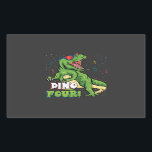 Rawr ik ben een Dinofour 4th Birthday Dinosaur Rechthoekige Sticker<br><div class="desc">Rawr ik ben een Dinofour T Rex Dinosaur 4th Birthday Party Boys Gift Rectangle Sticker Classic Collectie.</div>