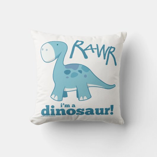 RAWR Ik ben een Dinosaur-Sierkussen Kussen (Voorkant)