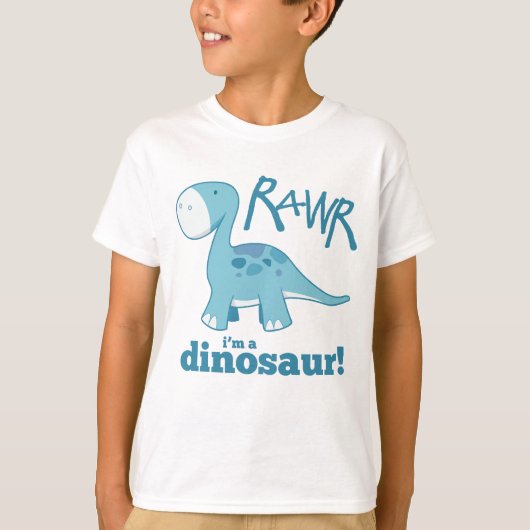 RAWR Ik ben een Dinosaur T-Shirt (Voorkant)