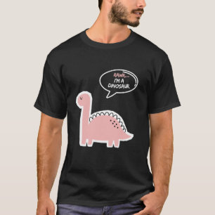 Rawr Ik ben een dinosaurus Leuk en Schattige Ik be T-shirt