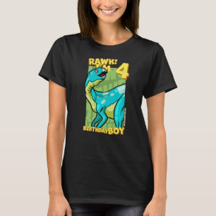 Rawr ik ben vier straten op de vierde verjaardag v t-shirt