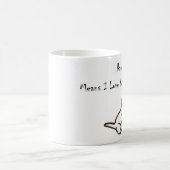 RAWR! Ik hou van je in Dinosaur. Koffiemok (Center)