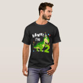 Rawr I'm 2 2nd Birthday T Rex Dinosaur Funny Party T-shirt (Voorkant volledig)