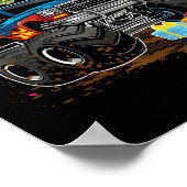 Rawr I'm 4 4th Birthday T Rex Dinosaur Funny Party Poster (Hoek)