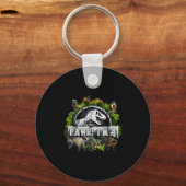 Rawr I'm 4 4th Birthday T Rex Dinosaur Funny Party Sleutelhanger (Voorkant)