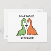 Rawr in Dinosaur Briefkaart (Voorkant / Achterkant)