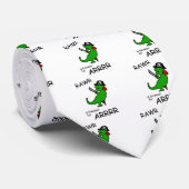 RAWR is Dinosaur voor ARRR (Pirate Dinosaur) Stropdas (Opgerold)