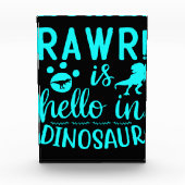 Rawr! Is Hallo in Dinosaur Fotoblokken (Voorkant)