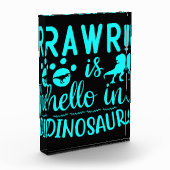 Rawr! Is Hallo in Dinosaur Fotoblokken (Links)