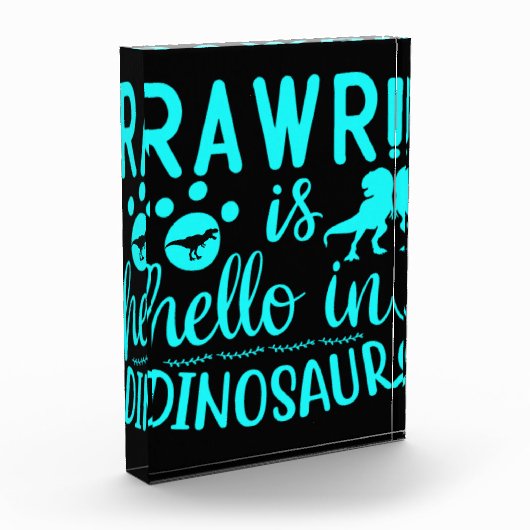 Rawr! Is Hallo in Dinosaur Fotoblokken (Links)