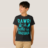 Rawr! Is Hallo In Dinosaur T-Shirt (Voorkant volledig)
