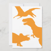 Rawr laat partij zijn als een dinosaurus - geperso kaart (Achterkant)