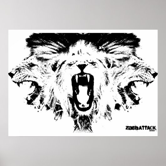 RAWR Lions Poster (Voorkant)