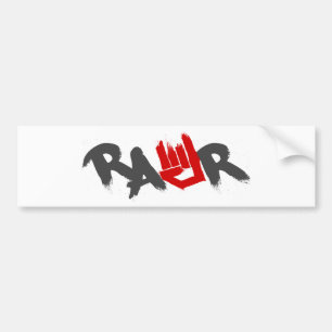Rawr Logo - Emo, gothic, alternatief, gesteente, g Bumpersticker