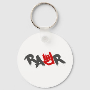 Rawr Logo - Emo, gothic, alternatief, gesteente, g Sleutelhanger