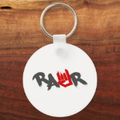 Rawr Logo - Emo, gothic, alternatief, gesteente, g Sleutelhanger (Voorkant)