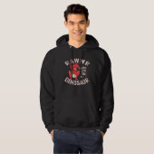 Rawr Means I Love You In Dinosaur Future Paleontol Hoodie (Voorkant volledig)