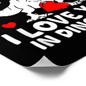 Rawr Means I Love You In Dinosaur Valentine’s Day  Poster (Hoek)
