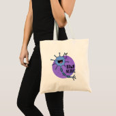 Rawr Nerve Funny Neuron Nerve Pun Tote Bag (Voorkant (product))