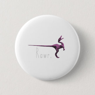 Rawr Pink Dinosaur Ronde Button 5,7 Cm