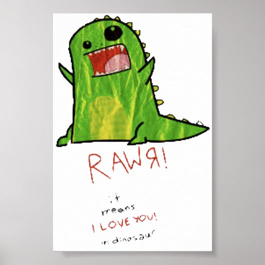 RAWR-poster Poster (Voorkant)