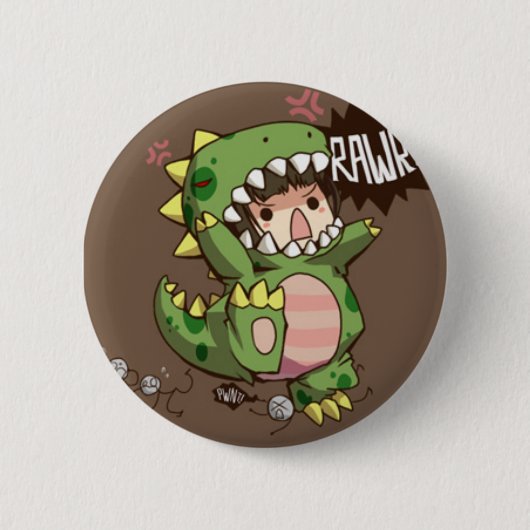 rawr!! ronde button 5,7 cm (Voorkant)