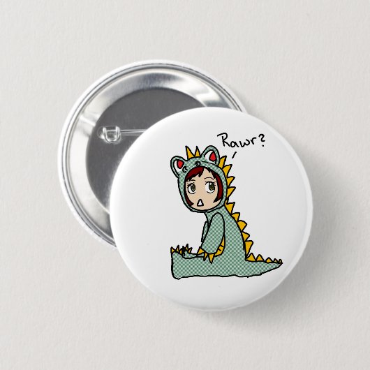 Rawr Ronde Button 5,7 Cm (Voorkant /achterkant)