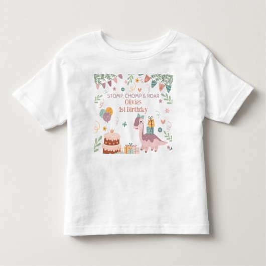 Rawr-some Dino Verkenner Kinder Shirts (Voorkant)