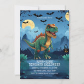 RAWR-some Dinosaur Halloween Kinder Partij Feestdagenkaart (Voorkant)