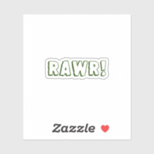 Rawr! Sticker waterflesje