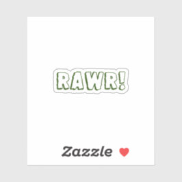 Rawr! Sticker waterflesje