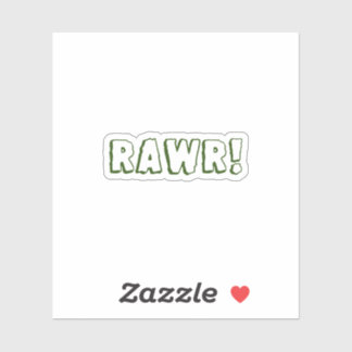 Rawr! Sticker waterflesje