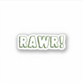 Rawr! Sticker waterflesje (Voorkant)
