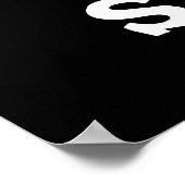 Rawr Sugar Funny Food Pun Dark BG Poster (Hoek)