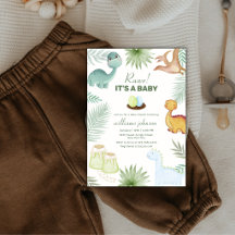 Rawr Vulkanische Tropische Dinosaur Baby Shower 