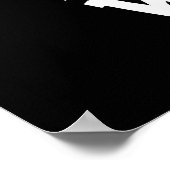 Rawr Wood Funny Natuur Pun Dark BG Poster (Hoek)