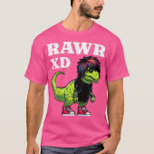 RAWR XD Scene Kind 2000S Esthetische Dinosaurus EM T-shirt (Voorkant)