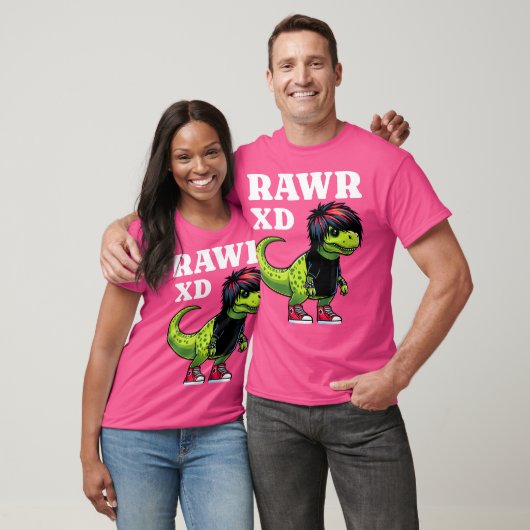 RAWR XD Scene Kind 2000S Esthetische Dinosaurus EM T-shirt (Unisex)