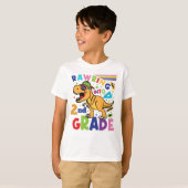 Rawring In 2e klas Terug naar School Kinder T-shirt (Voorkant volledig)